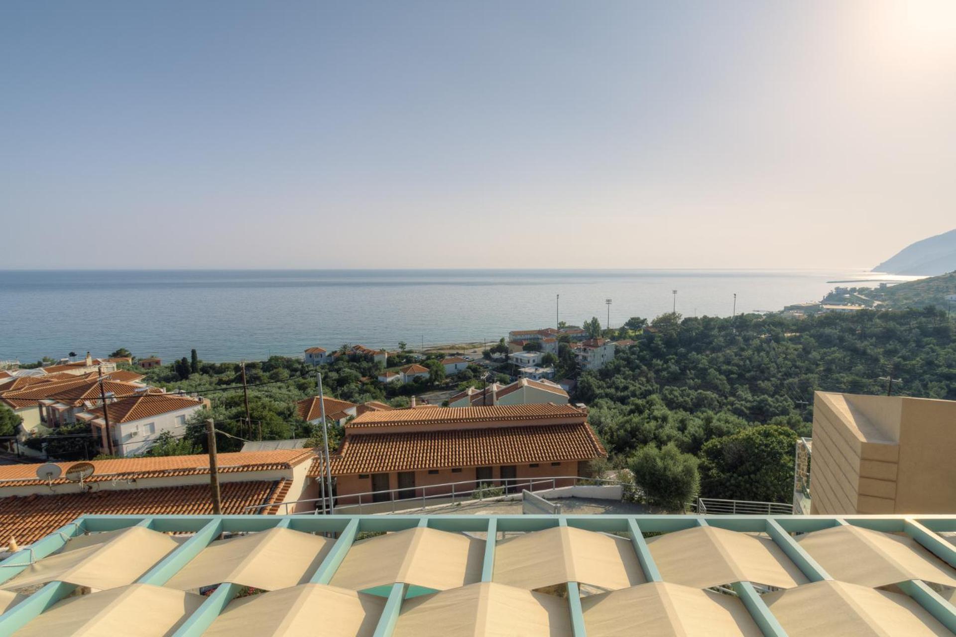 Ouzo Panoramic Houses 2, With Private Pool Plomari Luaran gambar