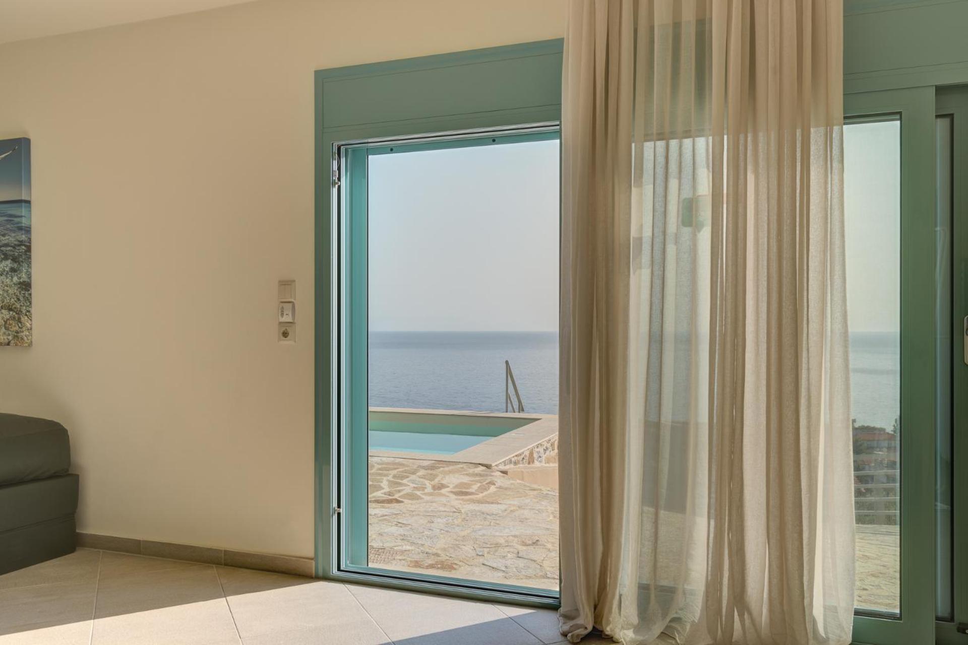 Ouzo Panoramic Houses 2, With Private Pool Plomari Luaran gambar