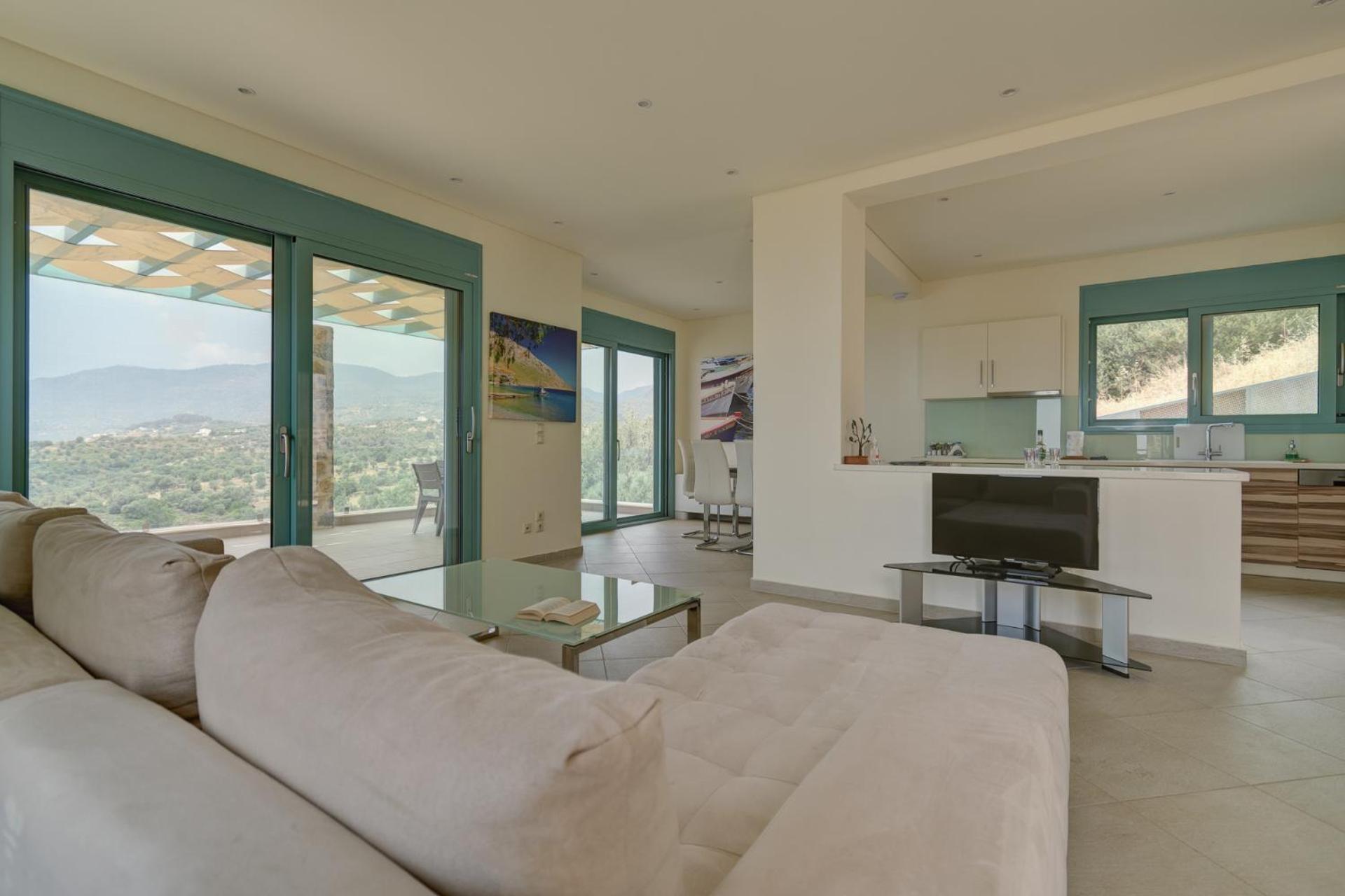 Ouzo Panoramic Houses 2, With Private Pool Plomari Luaran gambar