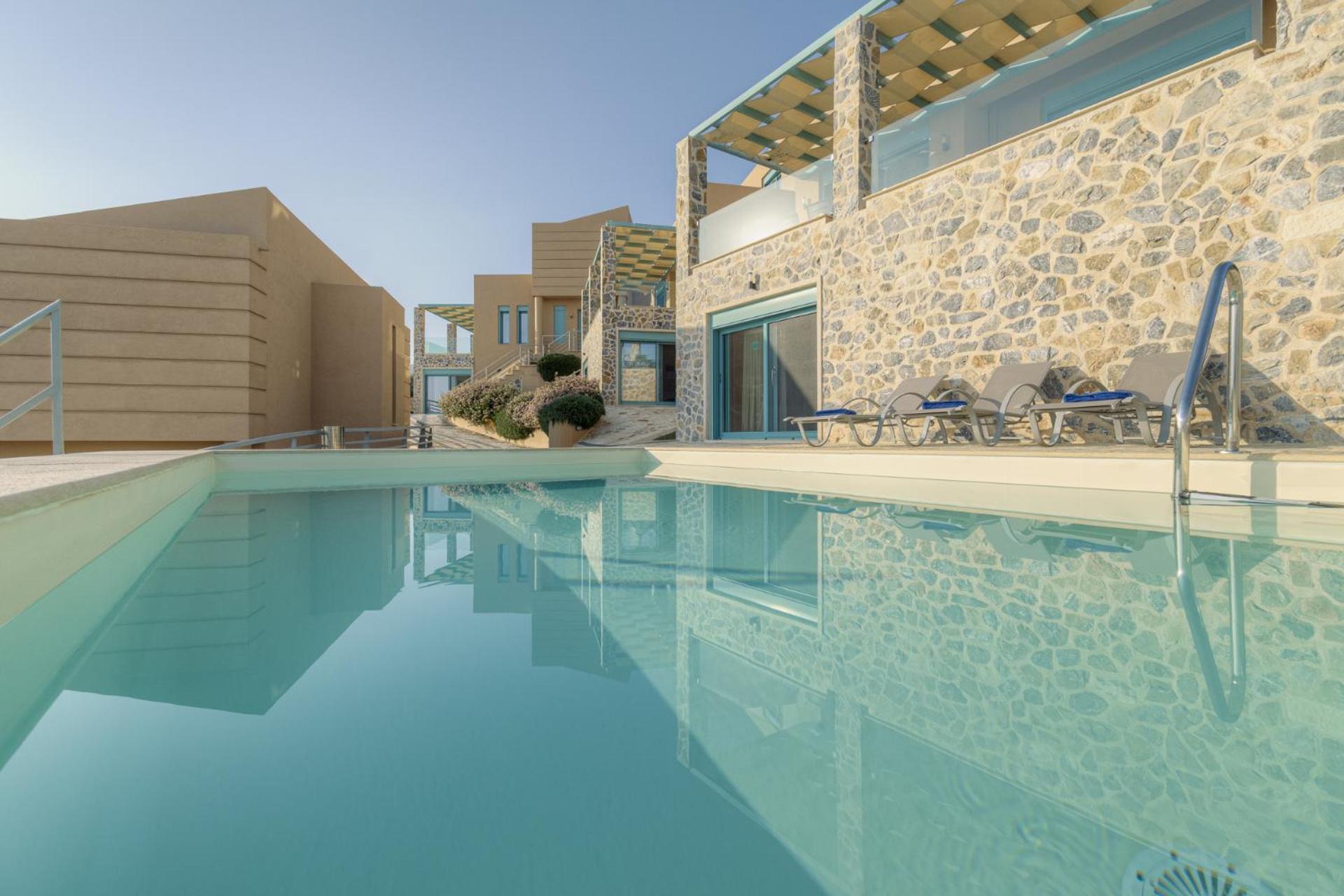 Ouzo Panoramic Houses 2, With Private Pool Plomari Luaran gambar